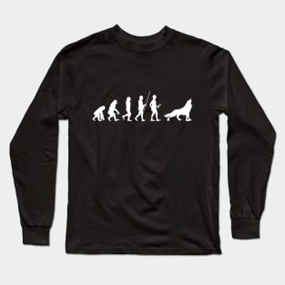 Evolution of Man Druid Wolf Long Sleeve T-Shirt